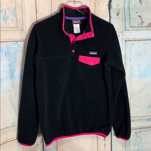 Patagonia Sweaters - Patagonia Synchilla Fleece ~ Medium Black /Pink